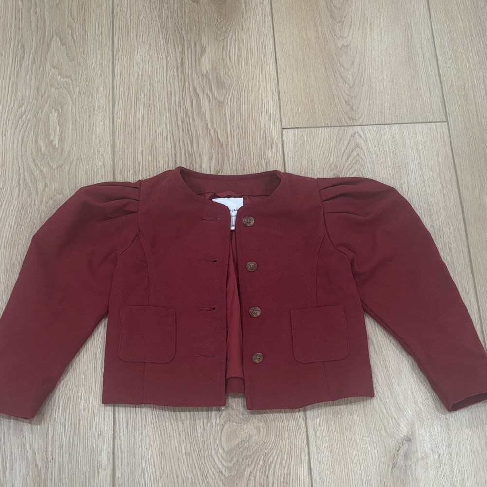 Janie and Jack Deep Red Kids Blazer